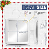 Mirrorvana Douchespiegel, Douche Spiegel Anti-condens met zuignap, Scheerspiegel, Wandspiegel, Badkamer Accessoires, Onbreekbaar, Fogless Shower Mirror, 16 x 16 cm