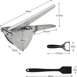 Aardappelstamper van roestvrij staal. Aardappelstamper voor babyvoeding, groente en fruit. Verdikt staal. Aardappelpers roestvrij staal. Aardappelpuree. Aardappelstamper roestvrij staal. Aardappelstamper. Aardappelpers.