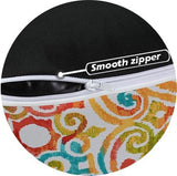 Opblaasbare kruk - kleurrijke kruk binnen en buiten -50 * 23 cm gebreide kruk waterdicht gemaakt van polyester en PVC voor tuinzwembad woonkamer -Corinthian Dapple