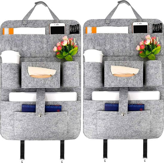 2 stuks autostoel organizer auto vilt organizer sticker auto achterbank tas opbergtas auto-organizer auto voor gadget camping accessoires
