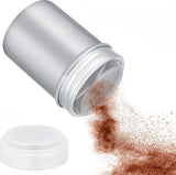 Cacaostrooier, poedersuiker-shaker, roestvrij stalen strooier, poedersuiker strooier met vershouddeksel, cacaostrooier, chocolade strooier voor chocolade, poedersuiker, zout, cacao, meel, koffie