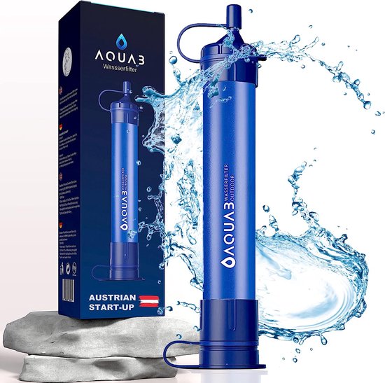 Waterfilter buiten | Survival drinkwaterfilter voor 4500 liter drinkwater | medische voertuigen ultrafitrate 99,99% kiemvrij, voor kamperen, noodgevallen en black-out