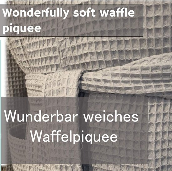 Badjas reisbadjas 100% katoen dames en heren kamerjas kimono sauna badjas reiskamerjas piquee wafel pique dames heren