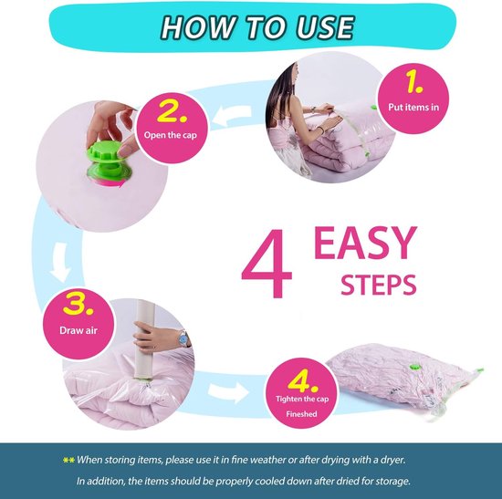 XL-vacuümzakken (110 x 80 cm) - grote vacuümzakken voor dekbedden, kleding, veren beddengoed, vacuümopbergzakken, 3 stuks voor kleding, dekbedden, beddengoed (3 stuks)