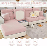 Bankovertrek stretch bankovertrek, universeel, elastisch, antislip, voor sofakussen, L-vormig, chaise longue, meubelbescherming Bankovertrek stretch, universeel, elastisch, antislip, voor sofakussen, L-vormig, chaise longue, meubelbescherming.