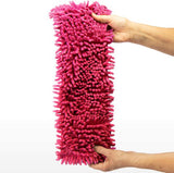 4 x Vervangende Vloerwisserhoes-Chenille Microfiber Wisserhoes voor een grondige reiniging van uw woonruimte (04 stuks - blauw / roze / geel / groen)