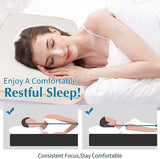 Hoofdkussen van traagschuim, nekkussen, ergonomisch slaapkussen, afneembaar en wasbaar kussensloop, wasbare kussensloop, voor zijslapers, rugslapers, herkend (70 x 40 x 13 cm)