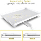 Afdruiprek voor servies, wit, afdruiprek en vaatwashandhouder, klein afdruiprek voor 1-3 personen, afdruiprek