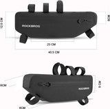 Fietstasframe Waterdichte driehoekige tas Ca. 3 Liter Zwart