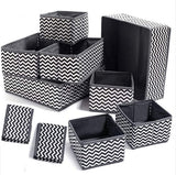 Opbergdoos, 10 stuks, opvouwbaar, organizer voor goederen, sokken en zee voor in lade, doos, bord