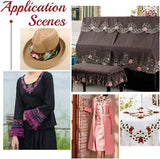 3 m bloemenkant lint, 10,5 cm roze jacquard band borduurwerk polyester kanten linten decoratieve stikboord voor trouwjurk bekleding gordijn kleding