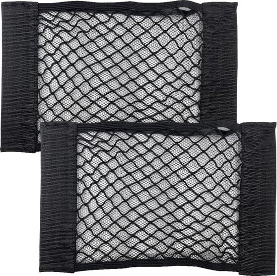 2 stuks 26 x 22 cm elastisch keukenopbergnet, auto-opbergnet, recycling voedselzakken, boodschappentassenhouder voor thuis en keuken