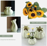 Keramiek bloemenvazen ​​set, 2 stuks decoratieve creatieve vazen, hydrocultuur creatief bloemstuk, voor thuis kantoor woonkamer decoratie ornament