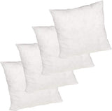 Kussens, set van 4 stuks, mensen met allergieën, wasbaar binnenkussen, vulkussen, sierkussen en relaxkussen met polyester kussenvulling, pluizig hoofdkussen, bankkussen, 40 x 40 cm
