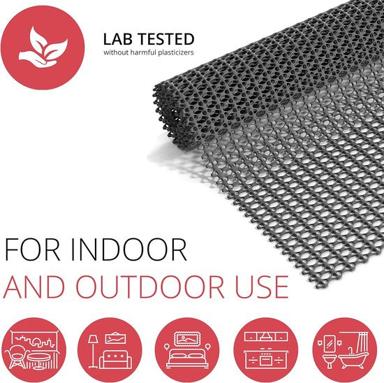 Anti-slip onderlegmat voor tapijt en beschermmatten - antislipmat antislip grip + veiligheidsonderlegger onderlegger fitnessmat tapijtonderlegger tapijtstopper tapijtonderlegger antislip bescherming