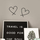 Hartvormige metalen wanddecoratie, muurkunst en wandbord, hangende ornamenten voor Valentijnsdag, bruiloft, slaapkamer en woonkamer decoratie. Set van 3 stuks in het zwart.