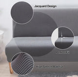 Clic Clac Elastische bankovertrek, zonder armleuning, armloos, antislip (grijs)