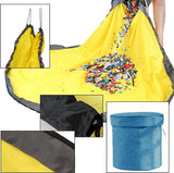 Opruimzak voor kinderen, met trekkoord, speelgoed, opbergdoos met deksel, draaggreep, babyspeeldeken, kinderspeelgoed, opbergzak voor kinderkamer, outdoor, picknick