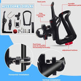 Fietsfleshouder Plastic bidonhouder 360 graden rotatie verstelbare bekerhouder Fiets bidonhouder voor fiets mountainbikes racefiets kinderwagens