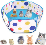 Box voor kleine dieren Opvouwbare box voor huisdieren Ademend Transparant Puppy Play Tent Indoor Outdoor Cavia Konijn Hamster Chinchilla's Hedgehog Kooi voor kleine dieren (Blauw)