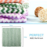 Microfibre Cleaning Cloths, Pack of 12 Kitchen Cleaning Cloths, Universal Cleaning Cloths (25 x 24 cm, Mixed Colour)