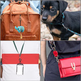 Verschillende metalen karabijnhaken, sleutelhangers, haken met D-ring (verpakking van 16 stuks), 26 mm breed, draaibare karabijnhaak, klein, karabijnhaak voor sieraden, handtassen,