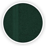 Handdoek set van 4 50 x 100 cm donkergroen