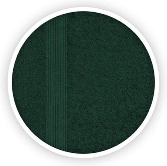 Handdoek set van 4 50 x 100 cm donkergroen