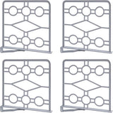 4 stuks kledingkast, plankverdeler, kledingkast, organizer, kastverdeler, plankverdeler, voor slaapkamer, badkamer, keuken en kantoor (grijs)