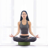 Yogakussens, meditatiekussens, Yogazitkussens, rond, diameter 33 cm, hoogte 11,5 cm, gemaakt van katoen en boekweitschillen