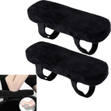 Non Slip Chair Armrest Pads Memory Foam Armrest Cushions Removable Chair Armrest Covers Elbow Support Cushion Black