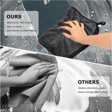 Droogdoeken, douche, set van 3 microvezeldoeken, droogdoek, pluis- en streepvrij, extreem absorberend, microvezeldoeken, handdoeken, 40 x 60 cm, voor verschillende gelegenheden