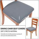 Stretch spandex jacquard stoelhoezen voor eetkamerstoelen, verwijderbaar en wasbaar