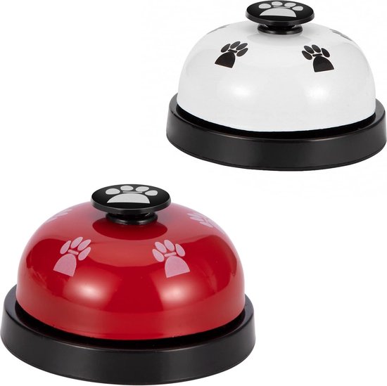 Trainingsbelletjes voor huisdieren, 2 stuks, trainingsbelletjes voor hondenkatten, deurbellen voor potjescommunicatie en netheidstraining met grote knop