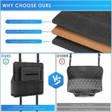 Auto-organizer tussen voorstoelen, auto-netvak voor auto, huisdier, kinderbarrière, auto, achterbank, organizer voor snacks, portefeuilles, dranken, telefoon