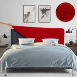 Hoes voor het hoofdbord van het bed, rekbaar, wasbaar, verdikt, spandex, all-inclusive stofdicht, hoofdbordhoes voor tweepersoonsbed, eenpersoonsbed, bed, hoofdbordbekleding (120-140 cm, rood)