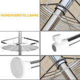 Telescopisch premium doucherek in hoogte verstelbaar badkamerrek - 190-280 cm