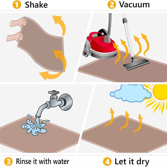 vuilvangmat, voor binnen- en buitendeur, voetveger, deurmat, antraciet-zwart