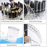 Roterende make-up organisator, 360° schoonheid cosmetische organisator, 8 lagen verstelbare doe-het-zelf draaiende cosmetische opslag, huidverzorging organisator voor dressoir, badkamer