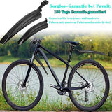 Fietsspatbordenset, 20-26 inch, verstelbare spatbeschermingsset voor en achter, vuilvanger, MTB, Quick Release-bevestiging, steekspatbord ter bescherming tegen spatwater, vuil, voor mountainbike