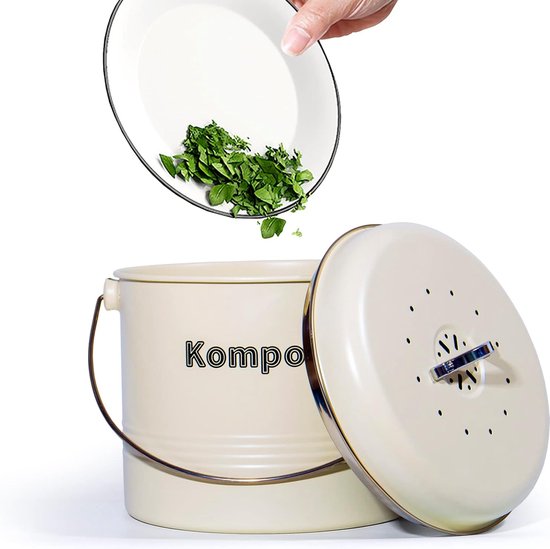 Prullenbak Beige 3.5L