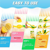 Citroenpers, limoenpers, 2-in-1 aluminiumlegering, handmatige sappers, handpers voor citroensap, limoensap, enz., anti-etsen, vaatwasmachinebestendig, geel