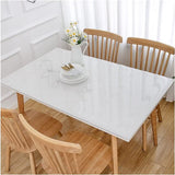 Doorzichtige tafelbeschermer 2 mm PVC veeg schoon waterdicht huis keuken 80x130 cm helder