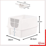 Kattenbak met hoge zijwanden, geen lekkende kattenbakvulling, afneembare hoge rand, instaphoogte: 15 cm, incl. schepje, voor katten - Kattenbak