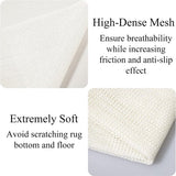 Antislipmat, antisliponderlaag, antislip, op maat te snijden, universeel voor tapijten (wit, 60 x 180 cm)