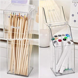 Make-upkwastenhouder, transparant make-up display, cosmetica organizer met deksel, acryl make-upkwastenhouder voor mode en make-uptafel