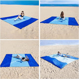 Stranddeken, zandvrij, 300 x 280 cm, XXL, strandhanddoek, picknickdeken, waterdicht, strandmat, groot, voor vakantie, strand, camping, reizen (300 x 280 cm, dolfijn)