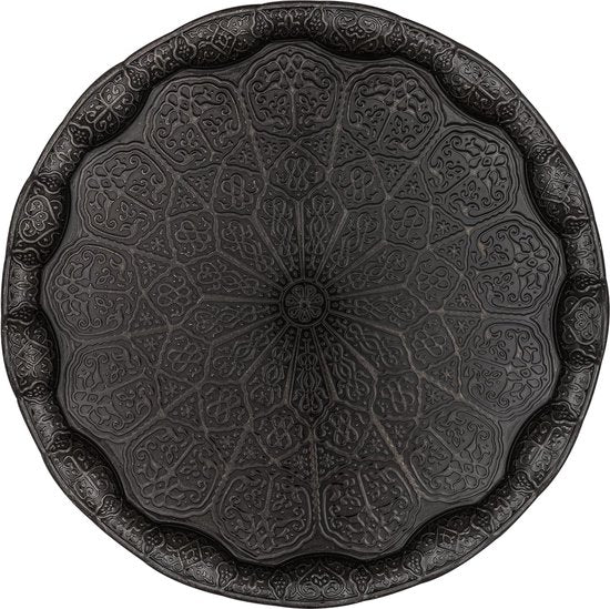 Turkse Koffie Thee Dranken Dienblad Golvend 35cm Zwart