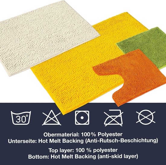 badmat badkamermat, te combineren als set, antislip, badmat, wasbaar, wc-accessoire, badmat in vele kleuren en maten badmat badkamermat, te combineren als set, antislip, wasbaar, wc-accessoire, badmat verkrijgbaar in verschillende kleuren en maten.