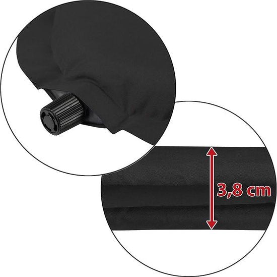 Zelfopblazend campingzitkussen, 40 x 30 x 3,8 cm, thermokussen, isolerend, outdoor zitmat, ultralicht